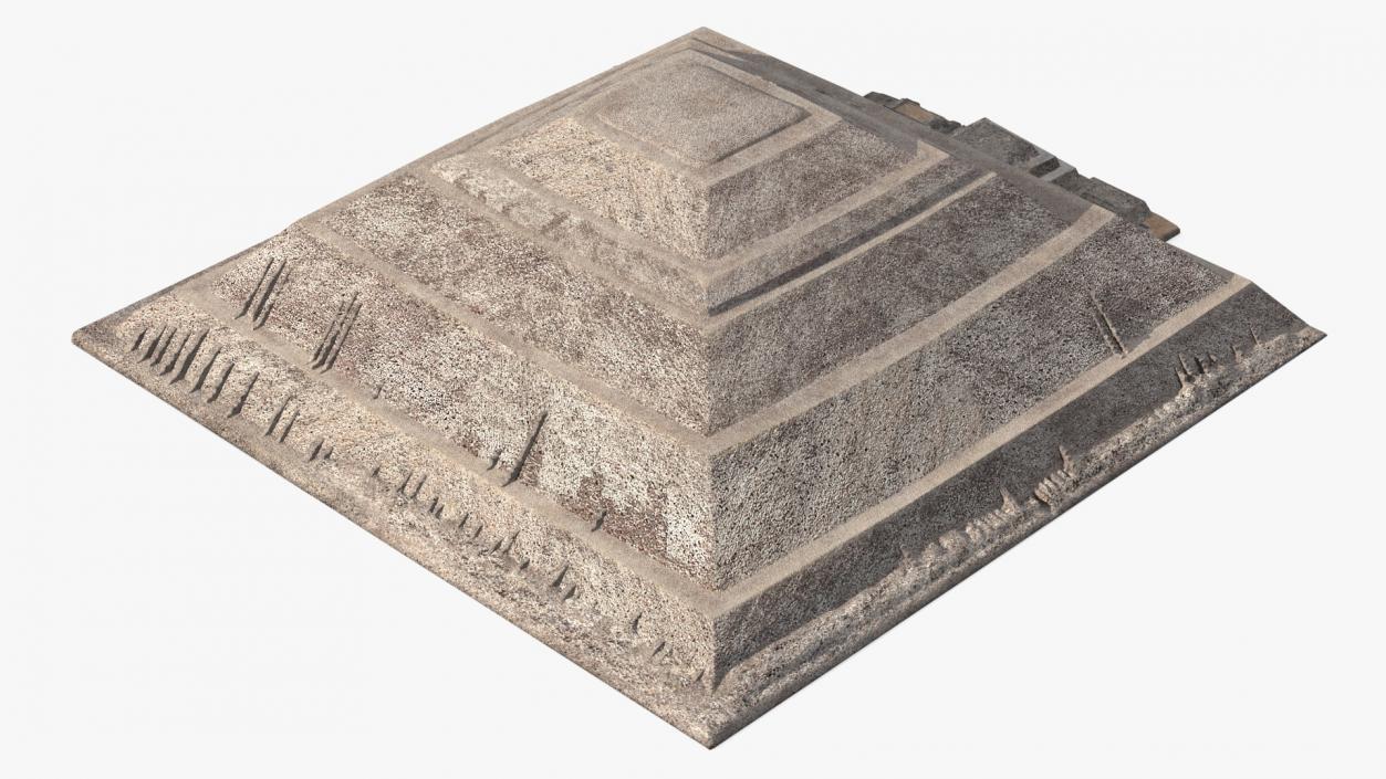 3D model Teotihuacan Pyramid of the Sun