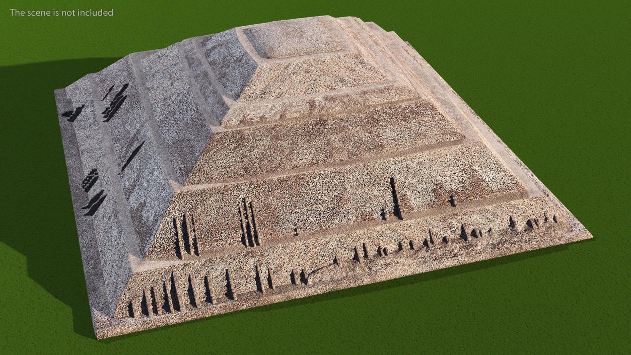 3D model Teotihuacan Pyramid of the Sun