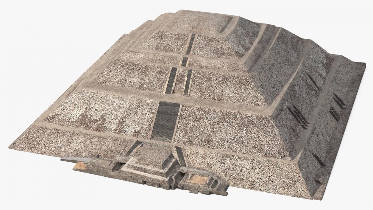 3D model Teotihuacan Pyramid of the Sun