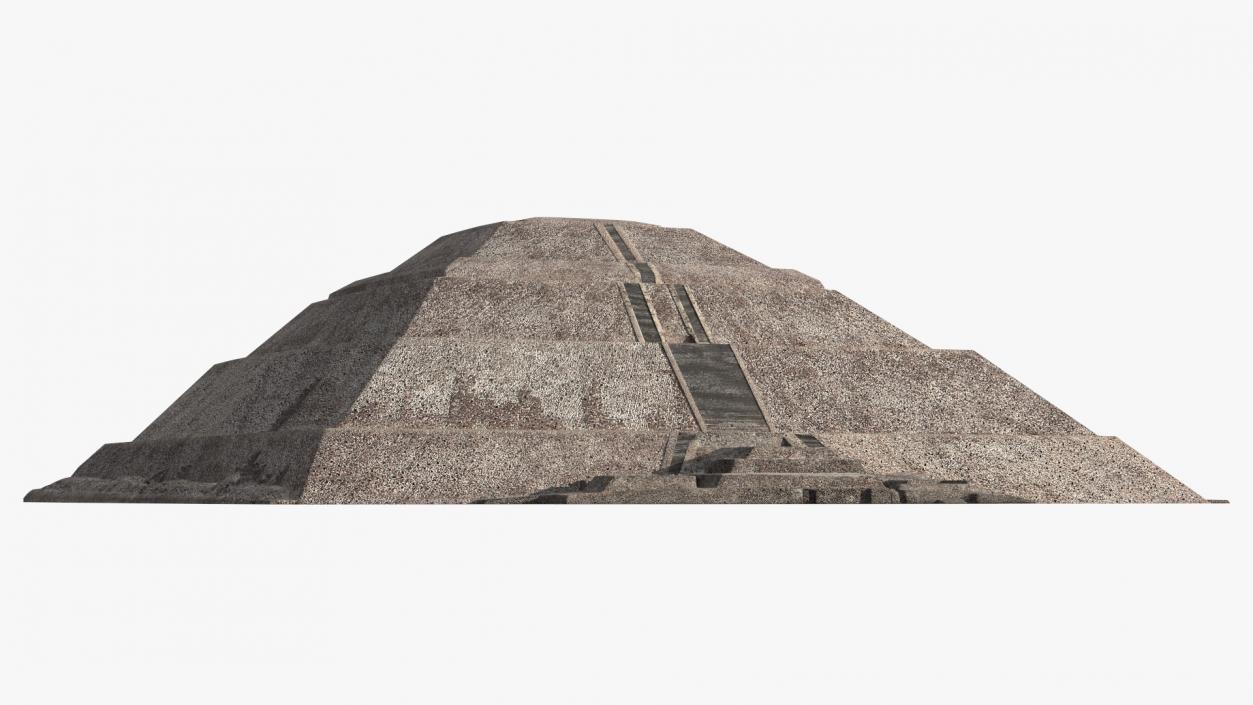 3D model Teotihuacan Pyramid of the Sun