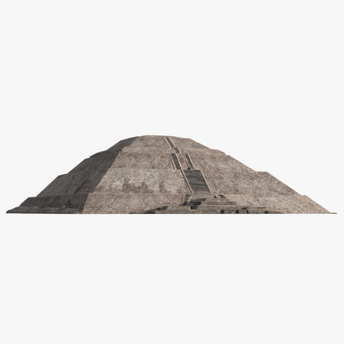 3D model Teotihuacan Pyramid of the Sun