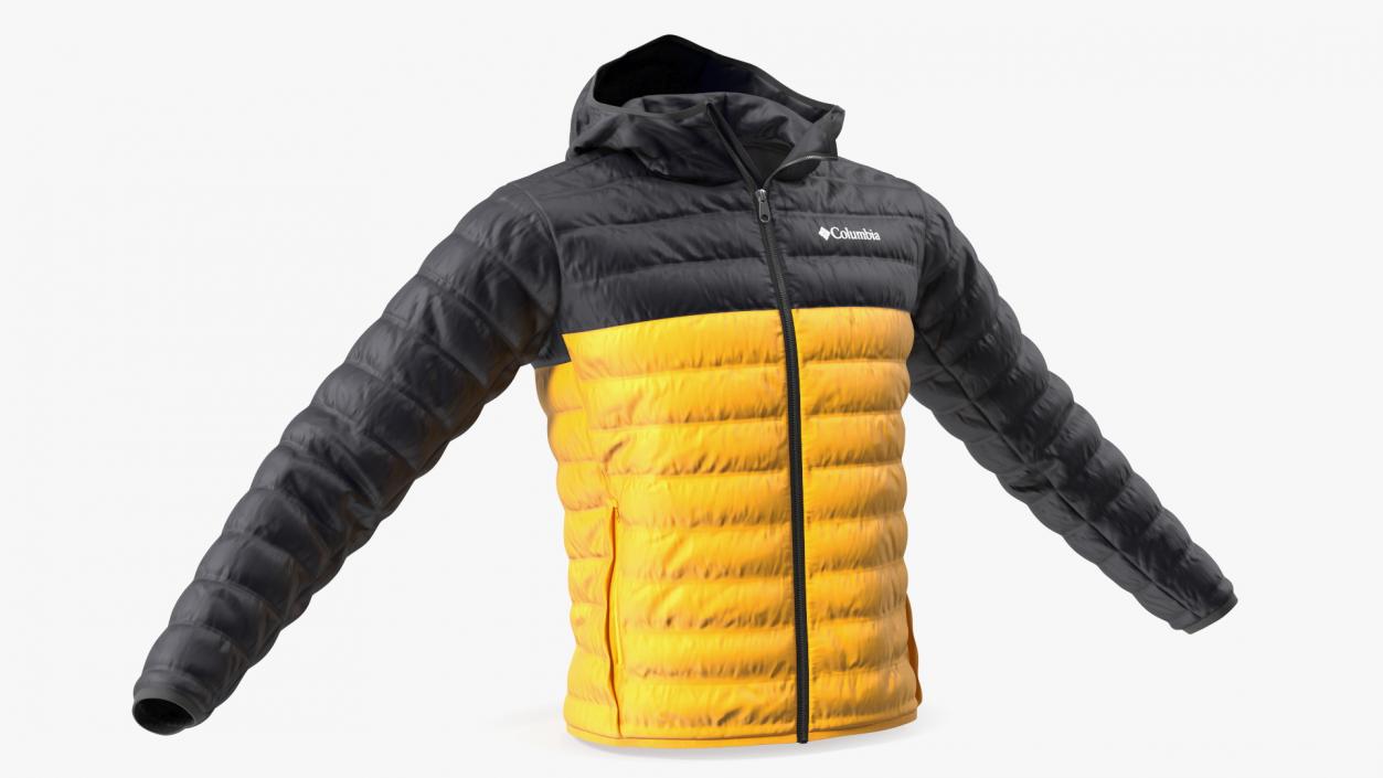 Yellow Columbia Jacket 3D