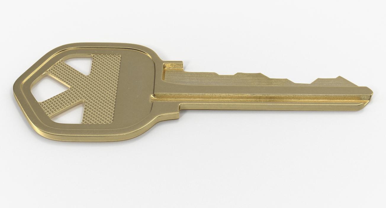 3D Bronze House Key