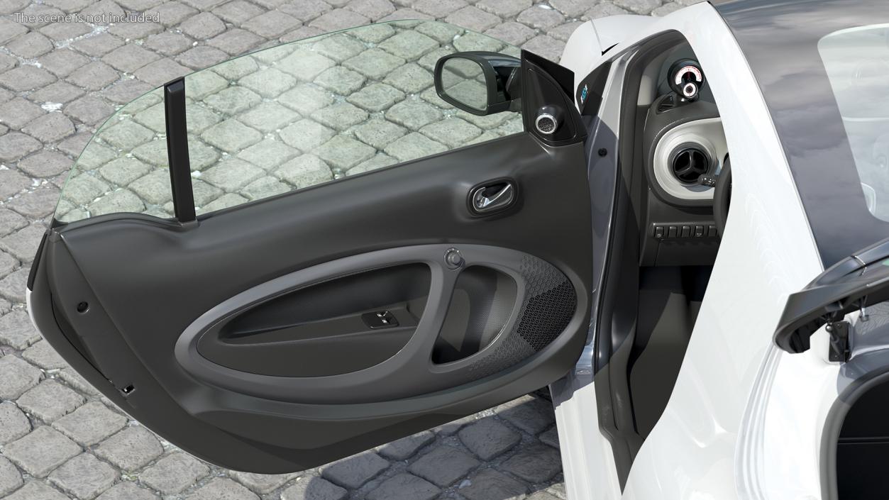 Smart EQ Fortwo Coupe Electric Rigged 3D