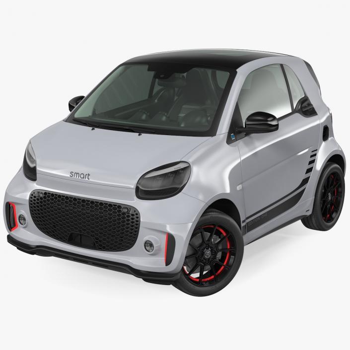 Smart EQ Fortwo Coupe Electric Rigged 3D