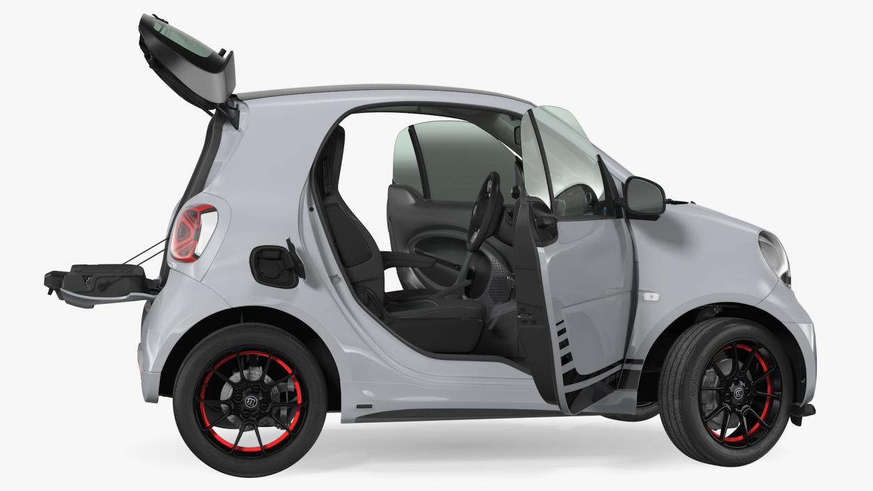 Smart EQ Fortwo Coupe Electric Rigged 3D