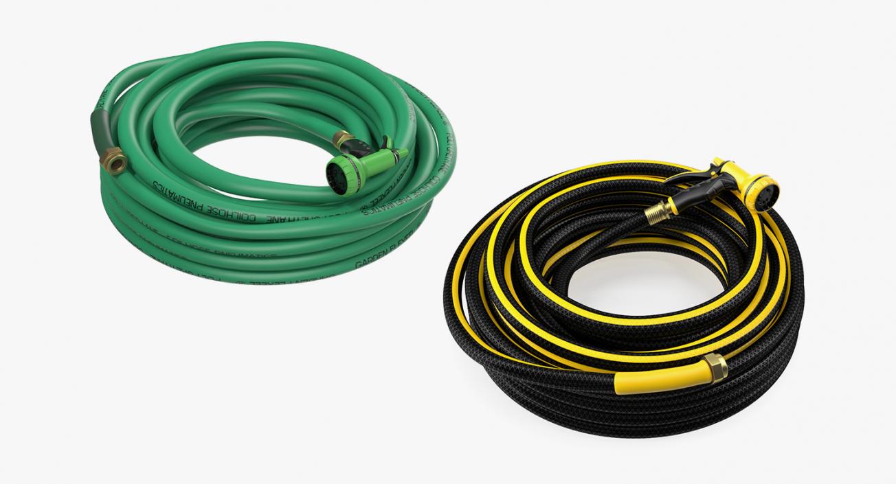 3D Garden Hoses Collection model