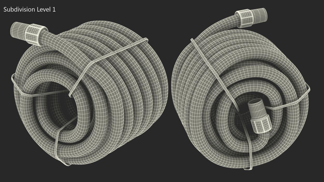 3D model Packed Floating Hose