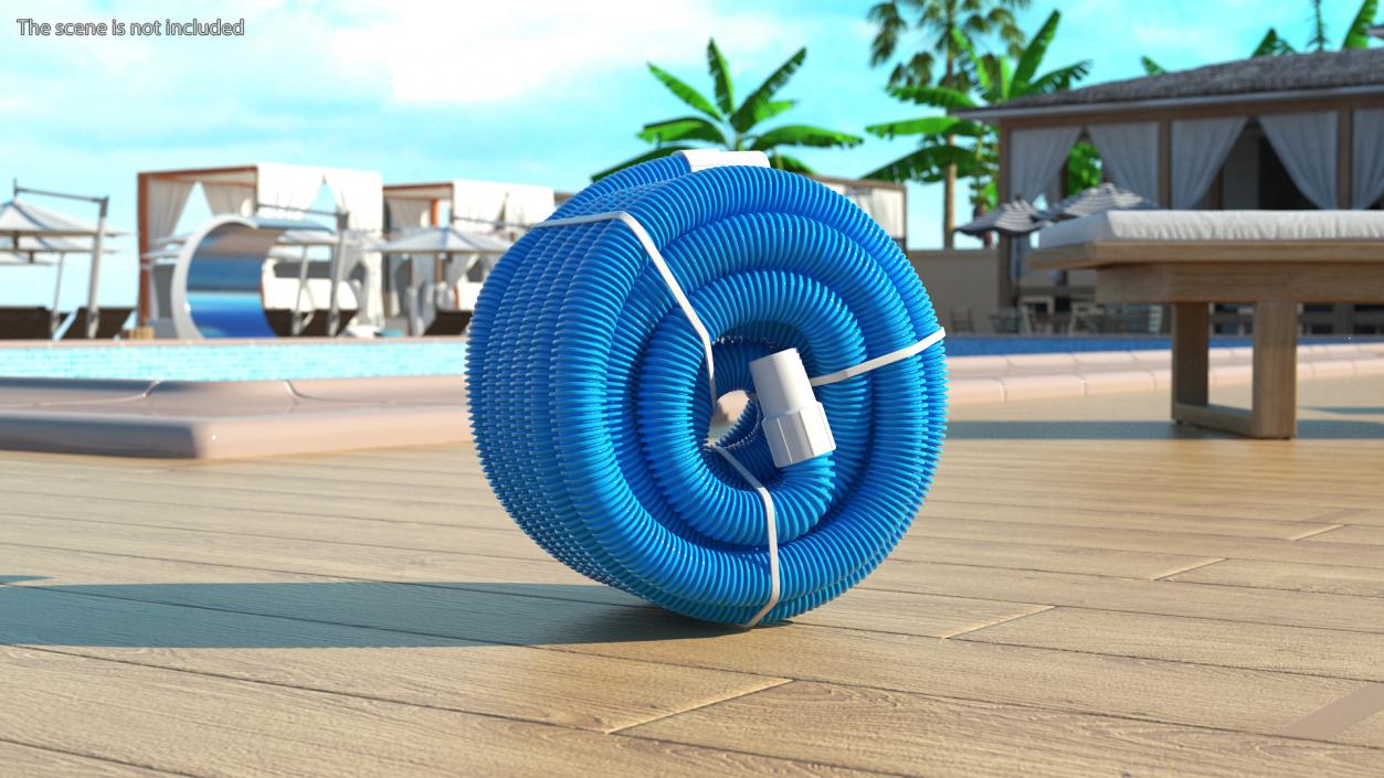 3D model Packed Floating Hose