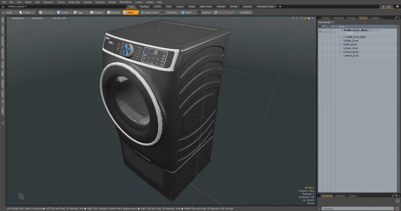 Profile Dryer Black 3D model