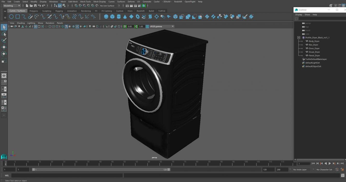 Profile Dryer Black 3D model