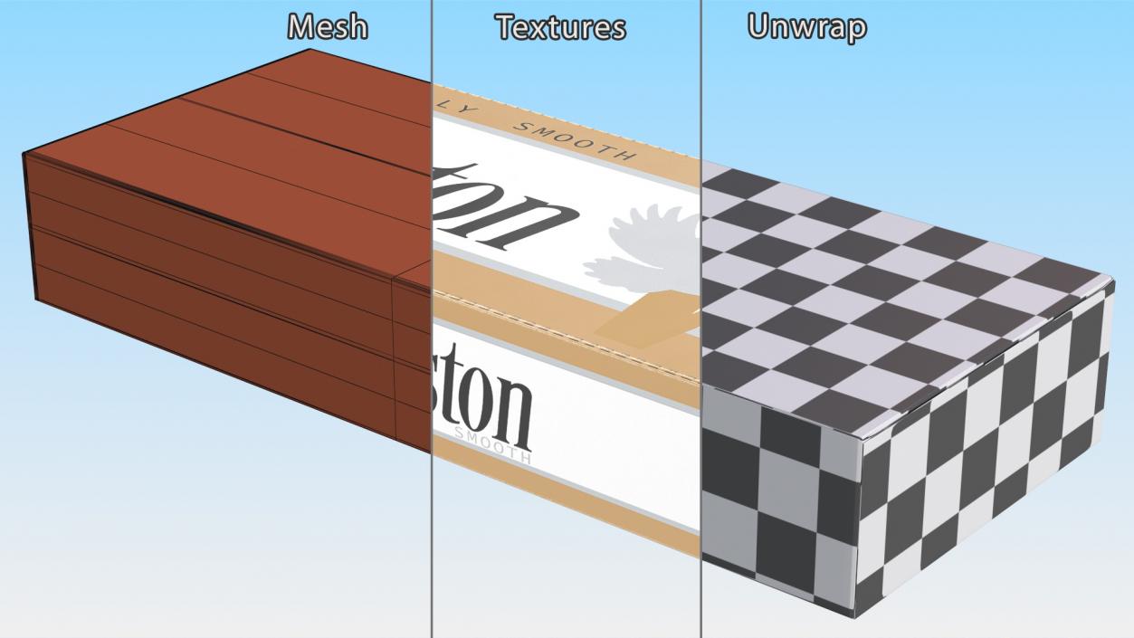 Carton Cigarettes Box Winston 3D model