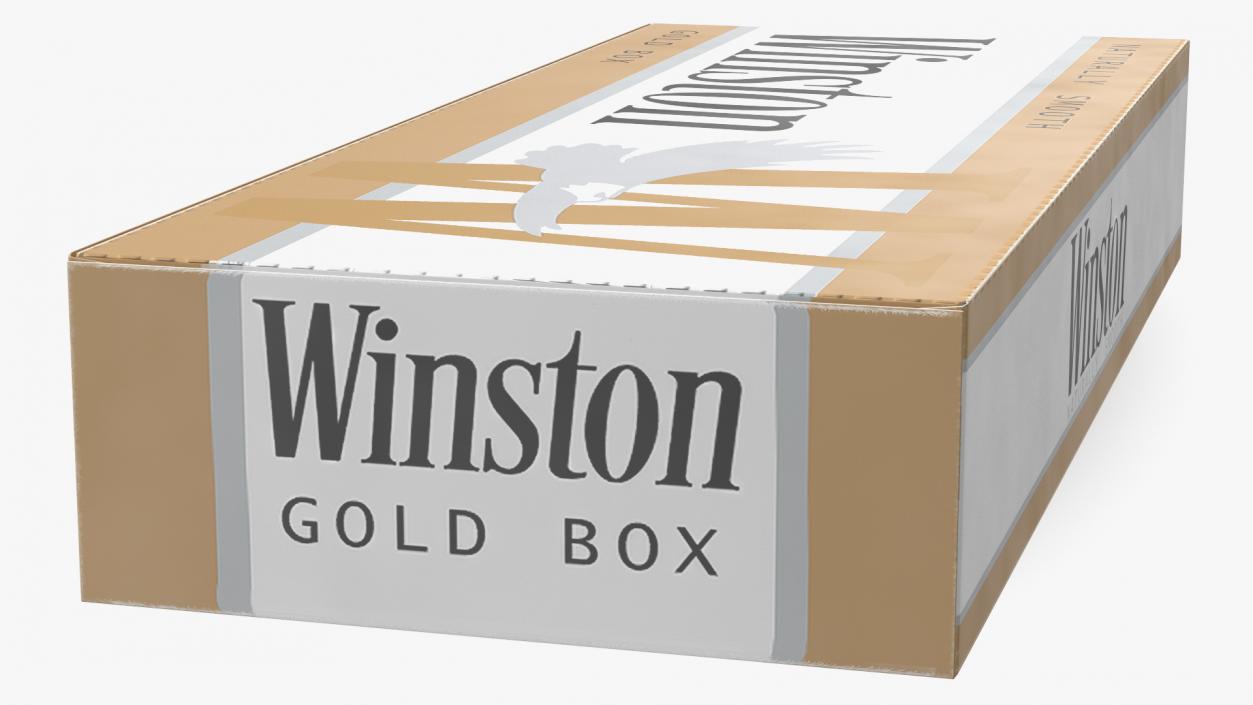 Carton Cigarettes Box Winston 3D model