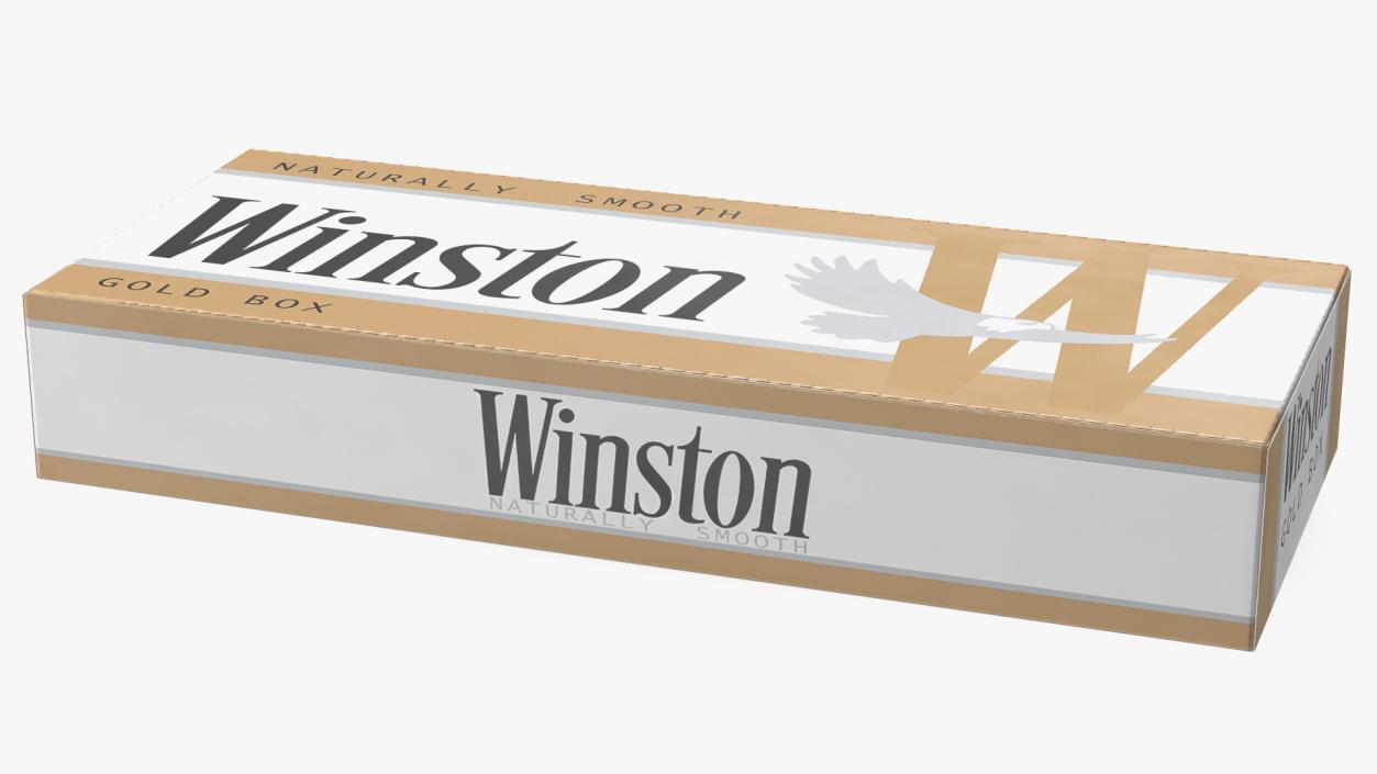 Carton Cigarettes Box Winston 3D model