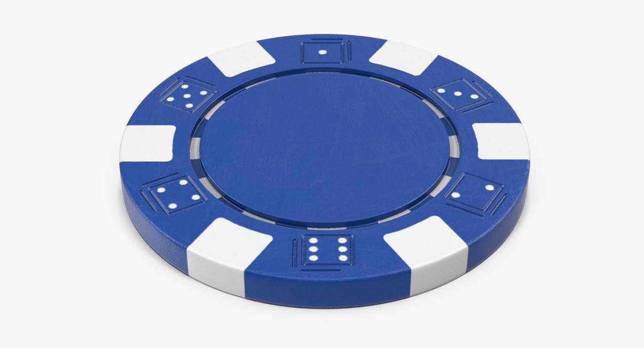 3D Blank Poker Chip