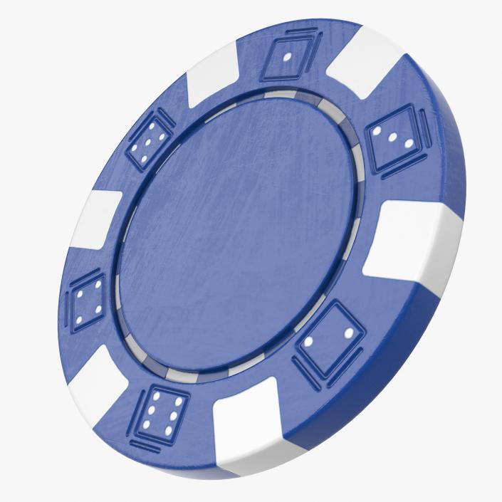 3D Blank Poker Chip