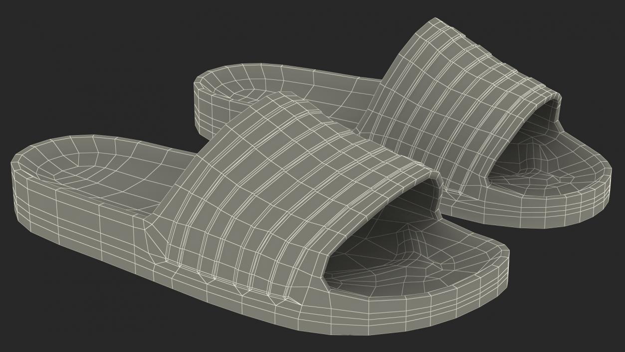 Flip-Flop Slippers Light Blue 3D model