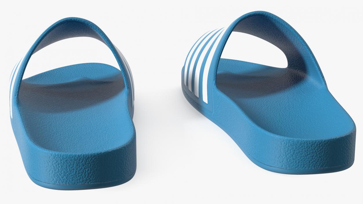 Flip-Flop Slippers Light Blue 3D model