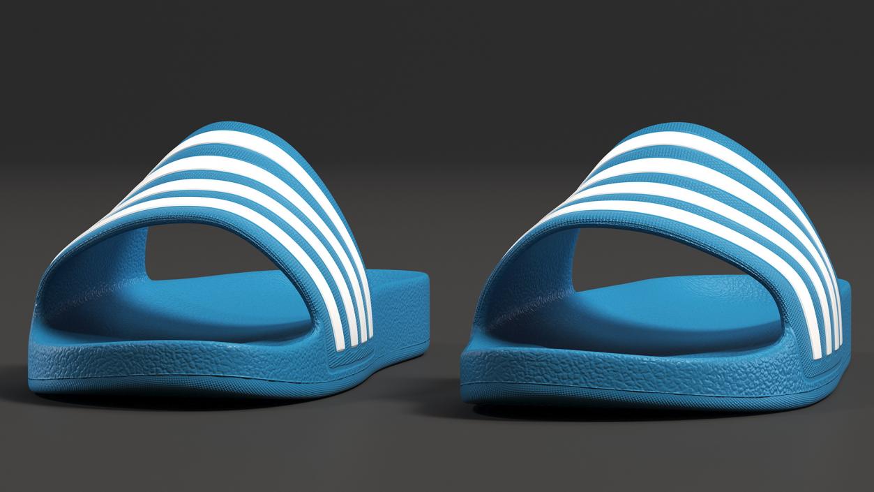 Flip-Flop Slippers Light Blue 3D model