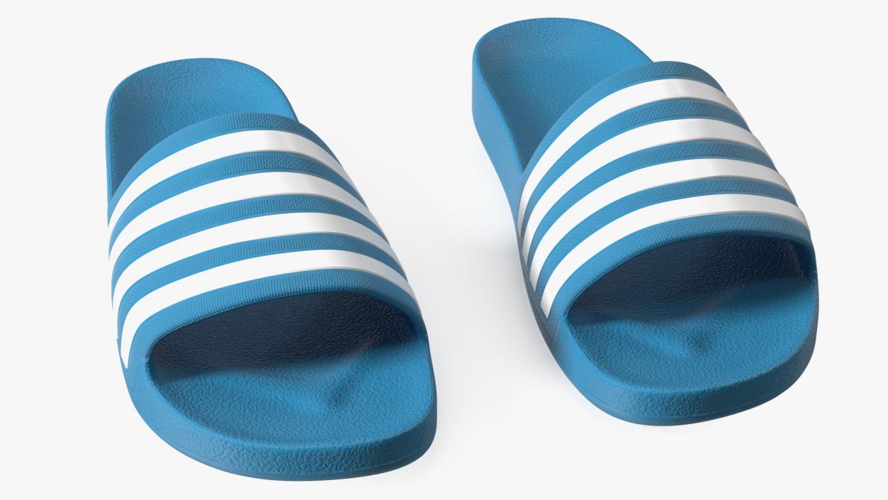 Flip-Flop Slippers Light Blue 3D model