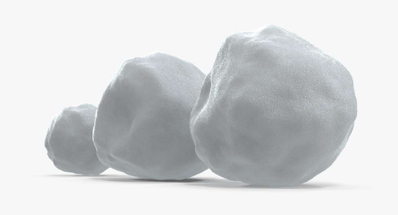 3D Snowballs Set model