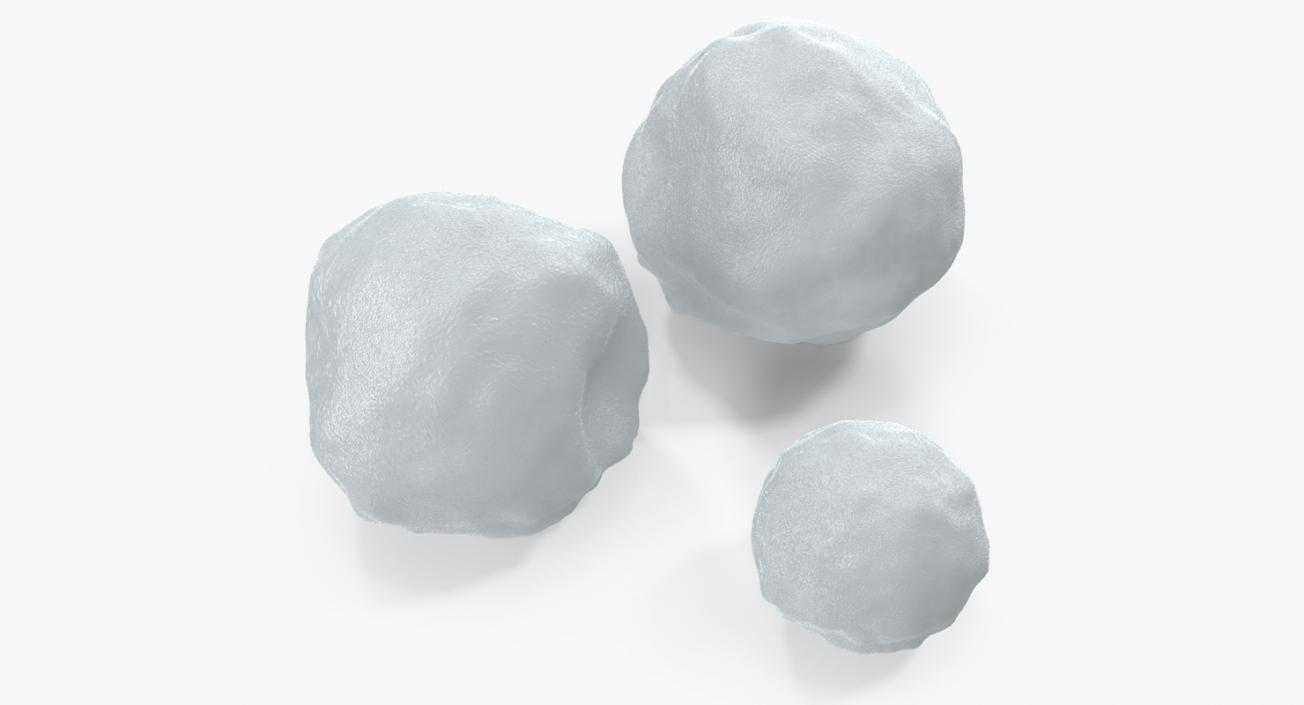 3D Snowballs Set model