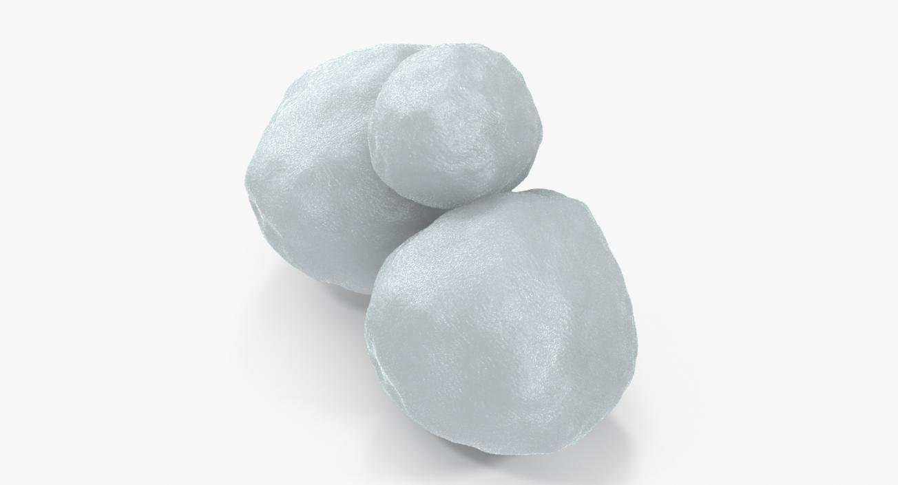 3D Snowballs Set model