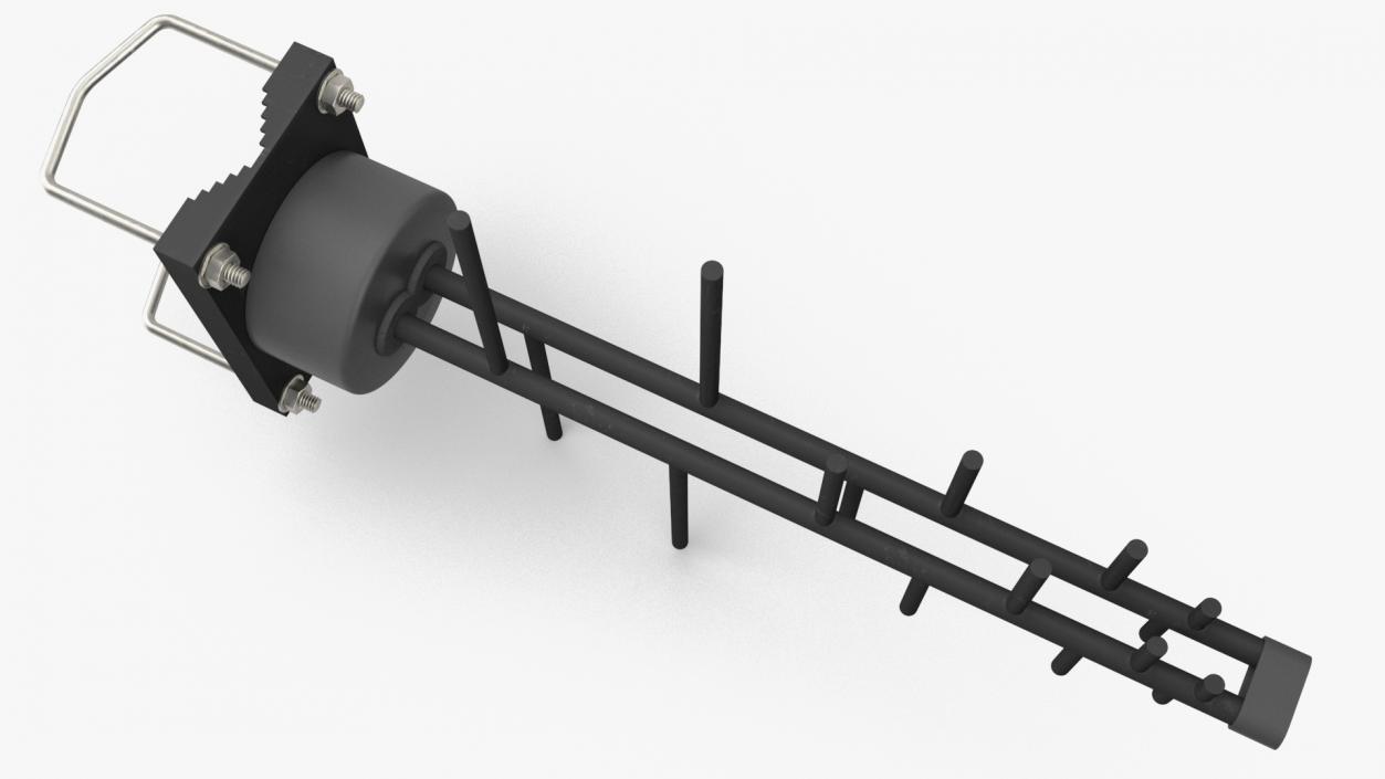 Outdoor Yagi Antenna 4G Black 3D model