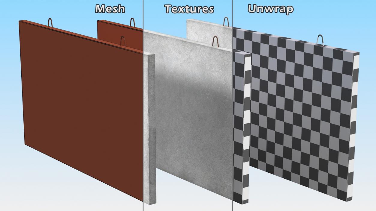 Concrete Panel 3D model