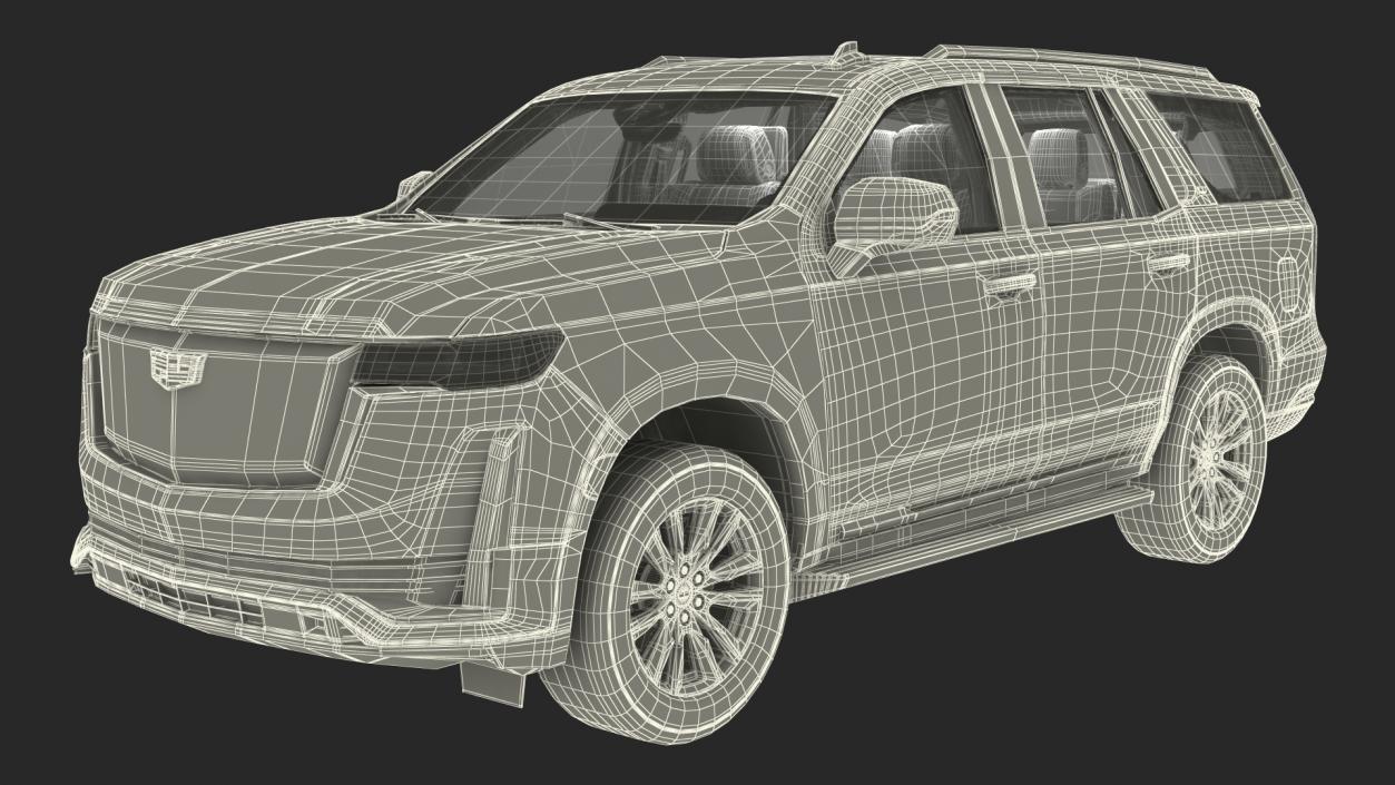 Cadillac Escalade 2021 Rigged 3D model