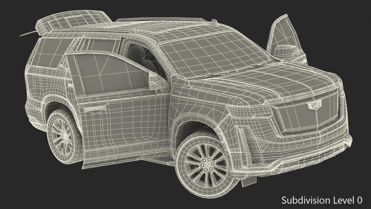 Cadillac Escalade 2021 Rigged 3D model