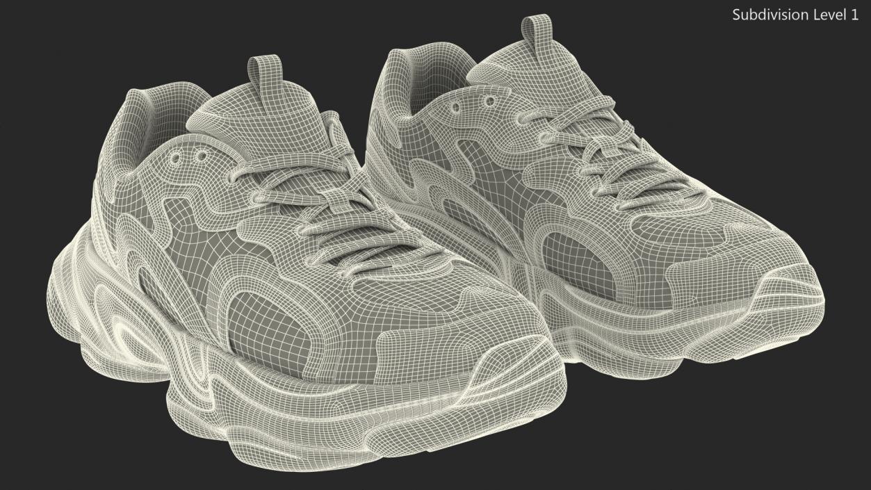 3D FILA Volt Sneakers model