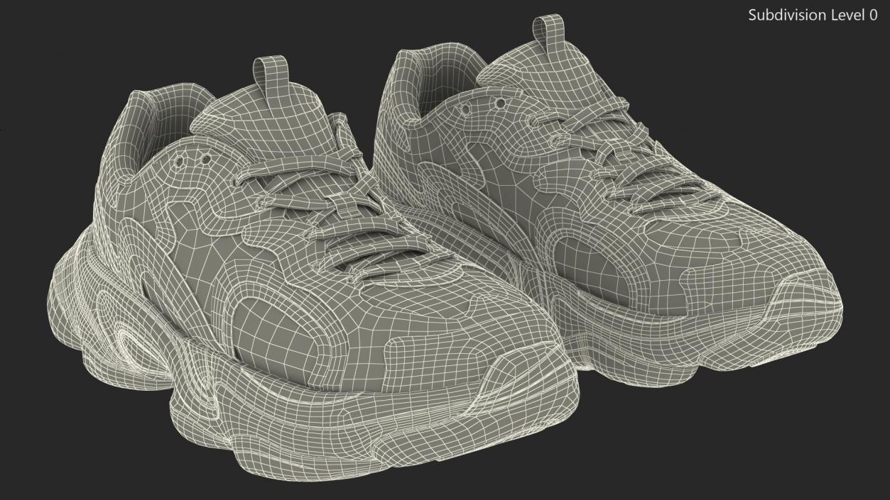 3D FILA Volt Sneakers model