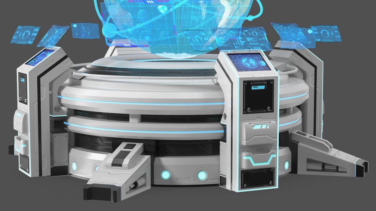 3D model Futuristic Hologram Control Panel 2