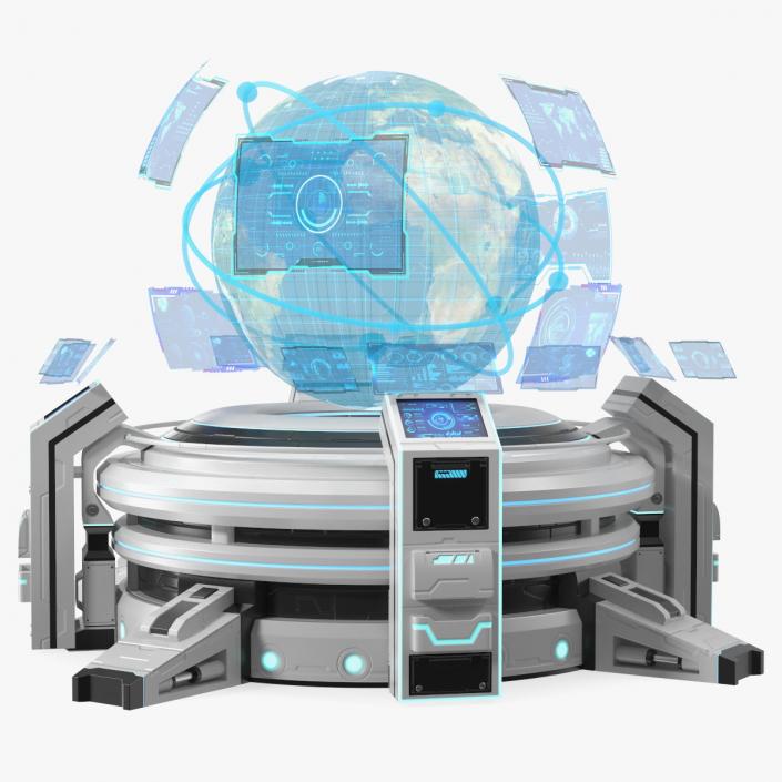 3D model Futuristic Hologram Control Panel 2