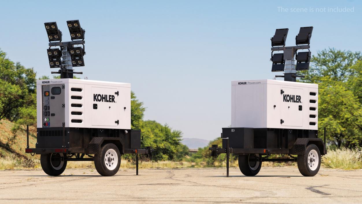 3D Kohler Mobile Generator model