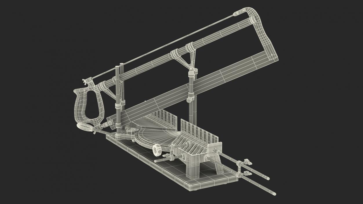 3D model Precision Hand Saw Rigged