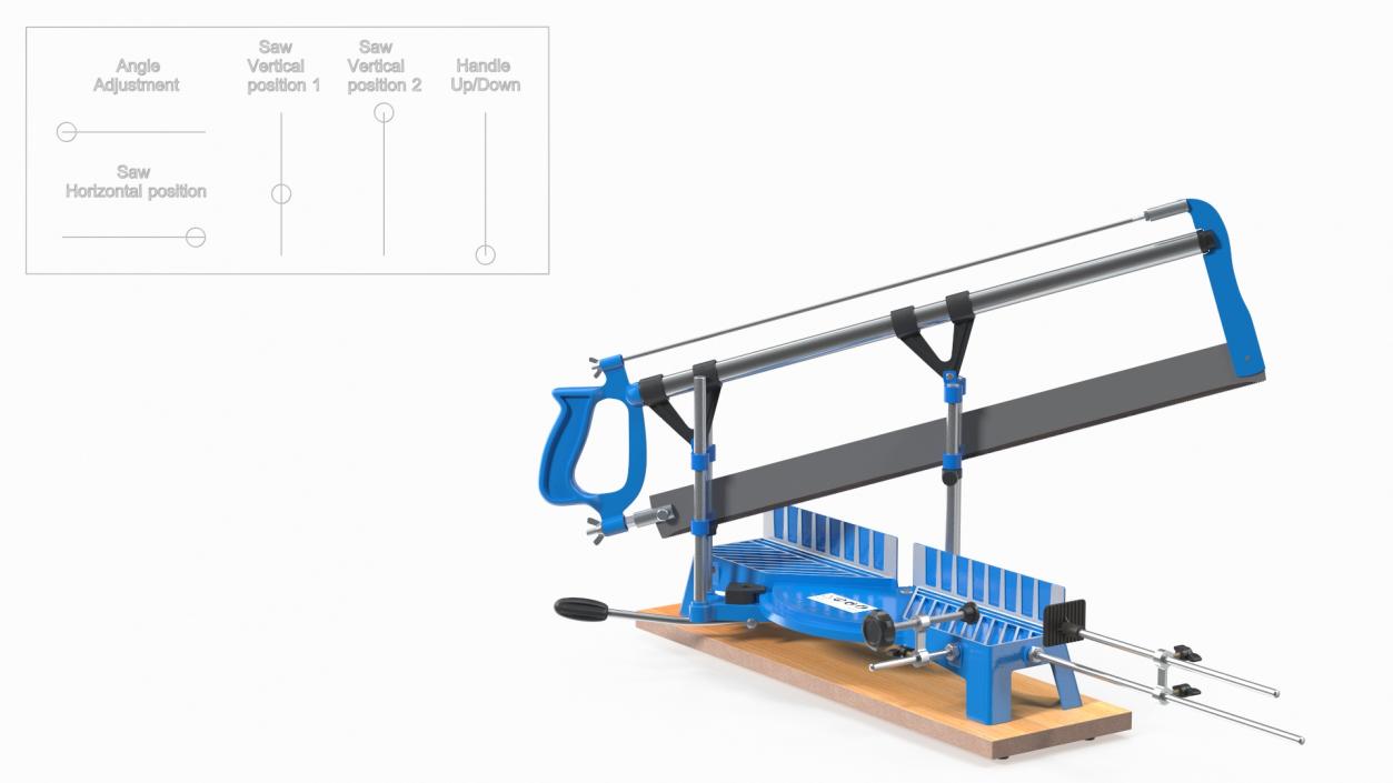 3D model Precision Hand Saw Rigged