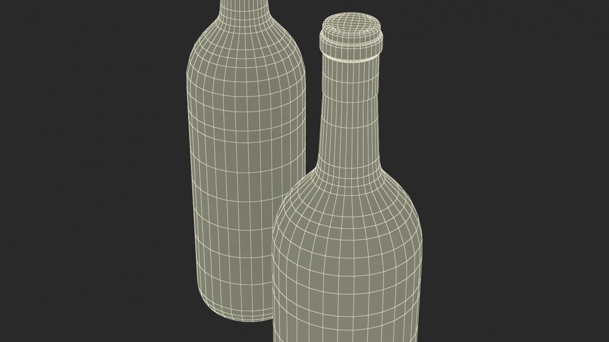 Classic Wine Bottle 3D model