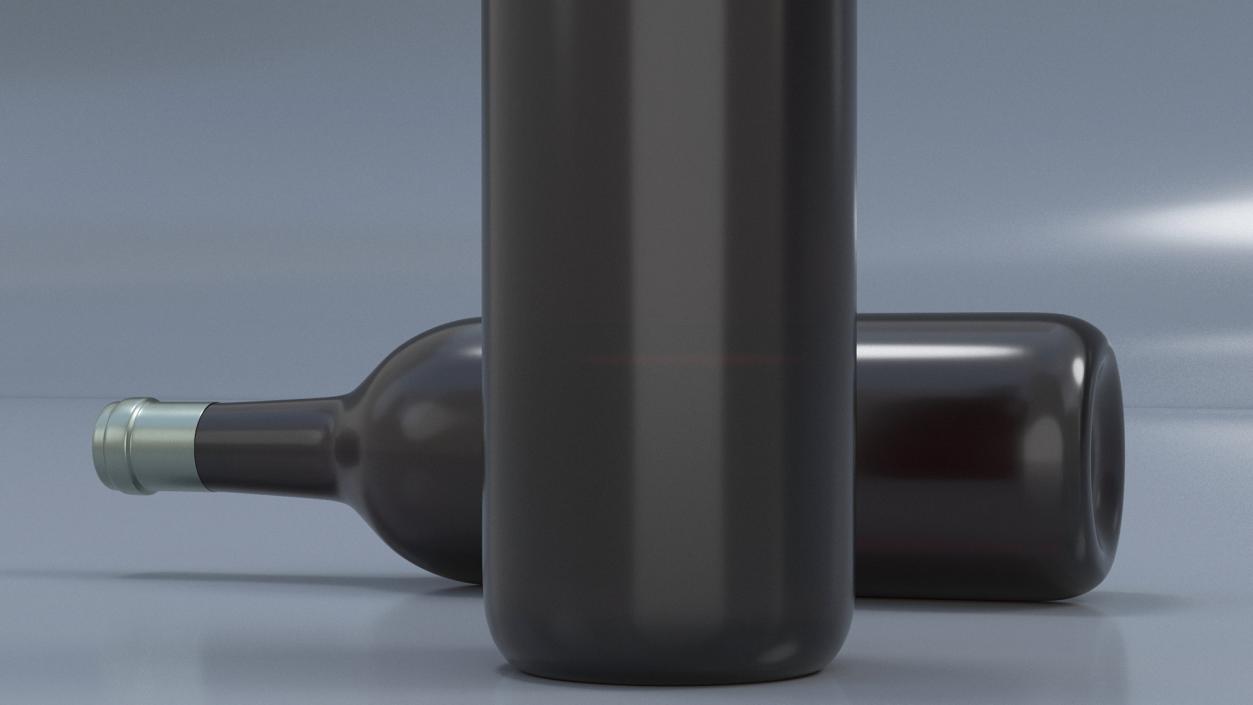 Classic Wine Bottle 3D model