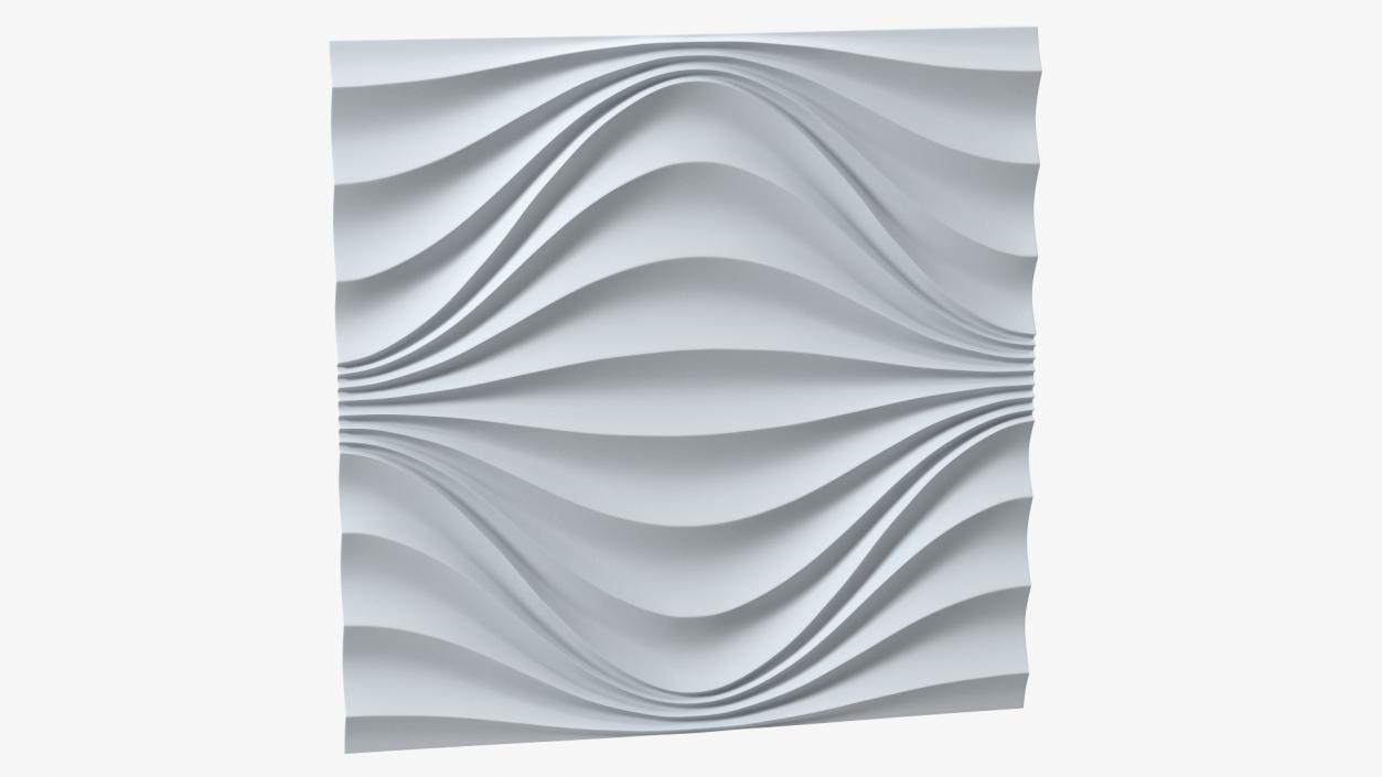 Wall Panel Circular Wave Ceramic 3D