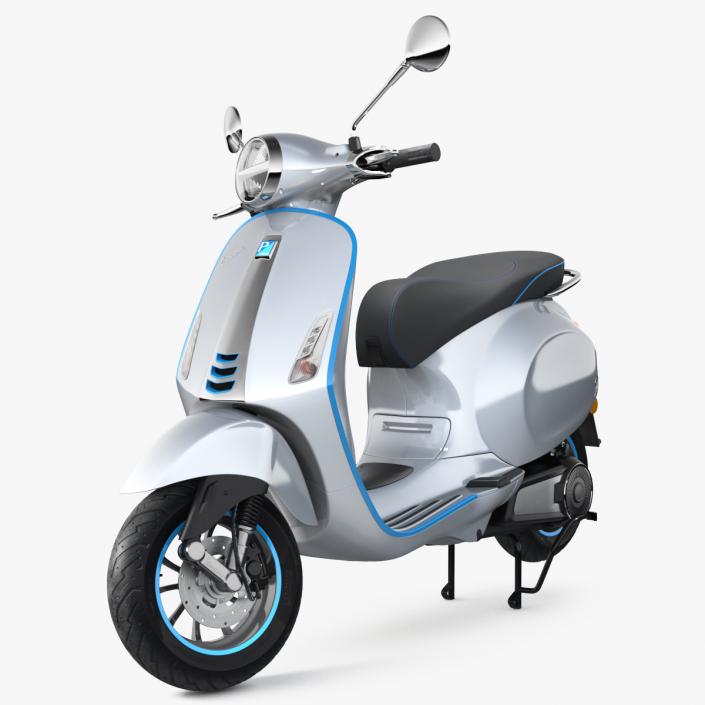 3D model Vespa Elettrica 2019 Scooter Rigged