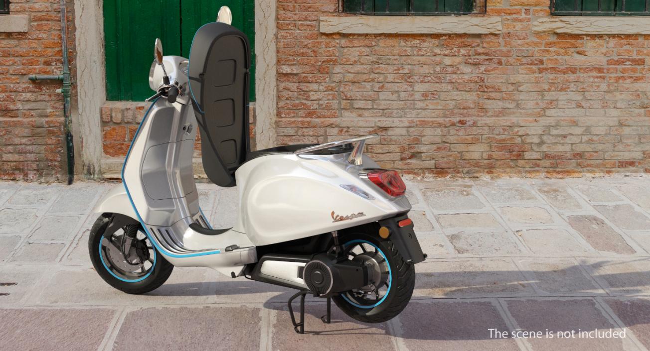 3D model Vespa Elettrica 2019 Scooter Rigged