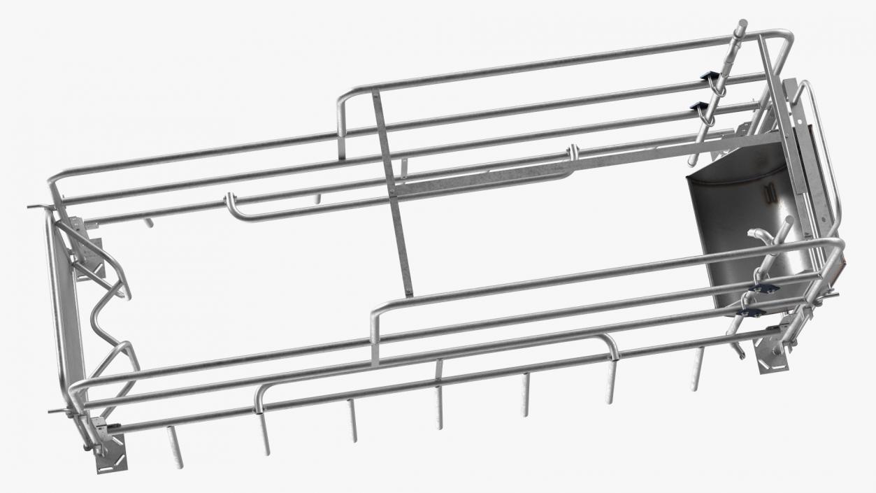 3D model Sow Farrowing Crate Empty