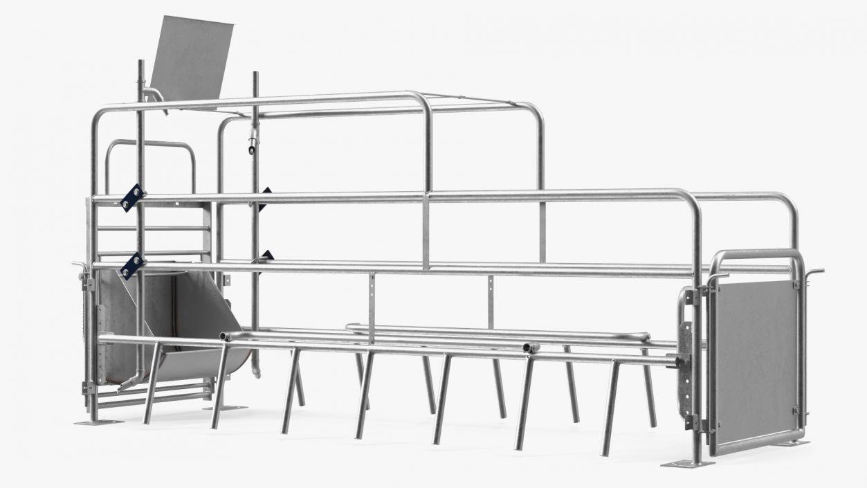 3D model Sow Farrowing Crate Empty