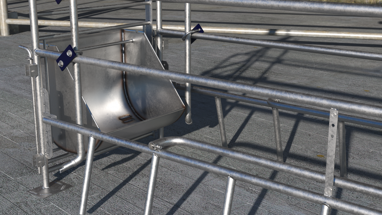 3D model Sow Farrowing Crate Empty