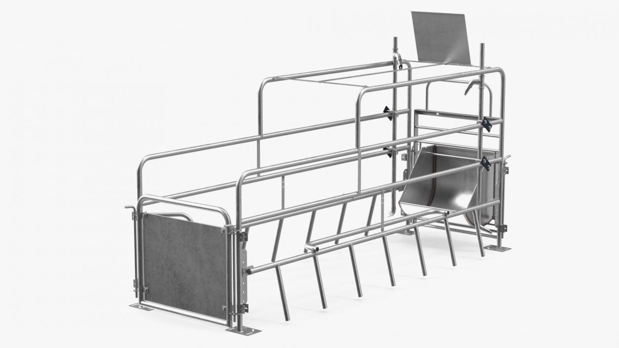 3D model Sow Farrowing Crate Empty