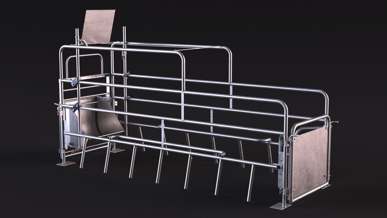 3D model Sow Farrowing Crate Empty