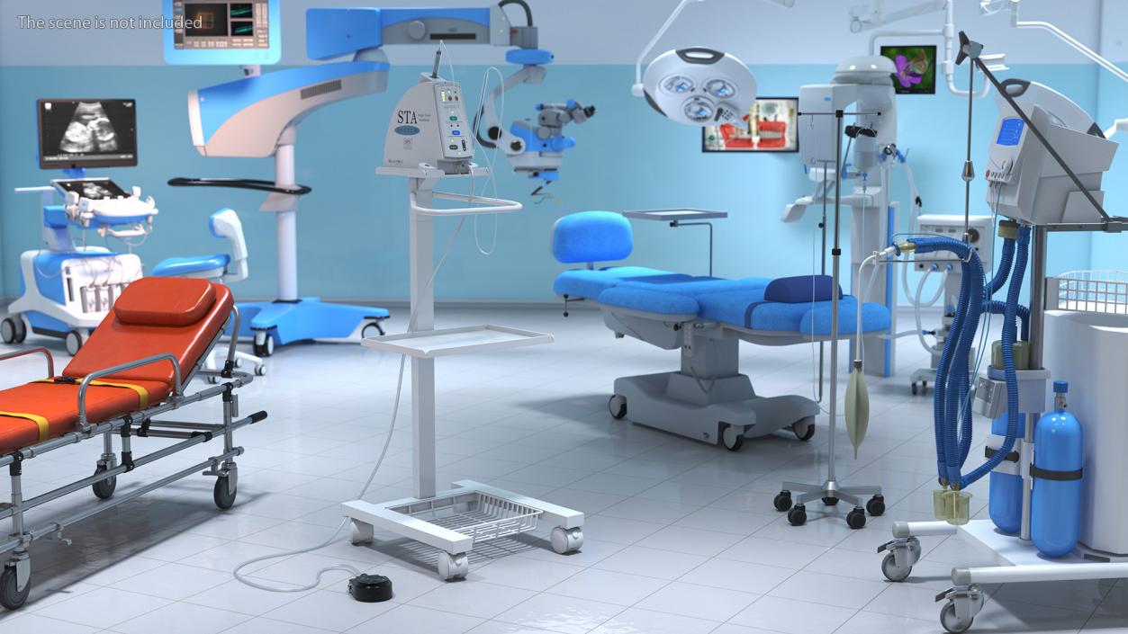 3D Single Tooth Anesthesia STA System on Stand model