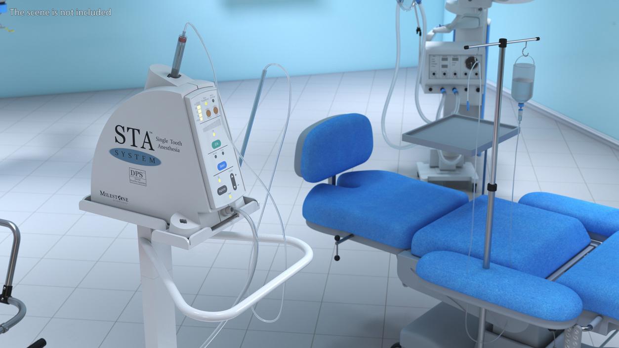 3D Single Tooth Anesthesia STA System on Stand model